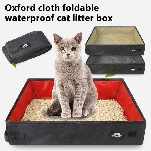 Travel cat litter box made of Oxford cloth