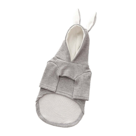 Gray baby swaddle with white accents on a white background