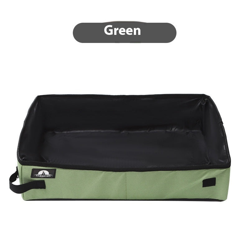 Large and small travel litter boxes for cats