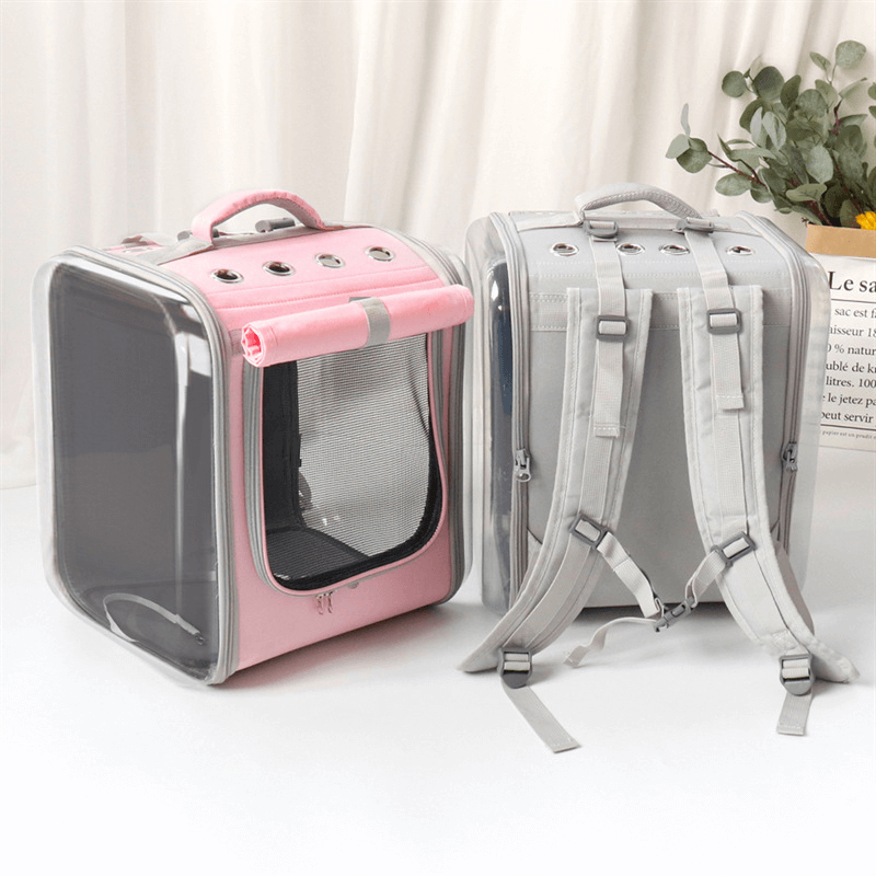 Portable pet travel backpack for cats and small dogs