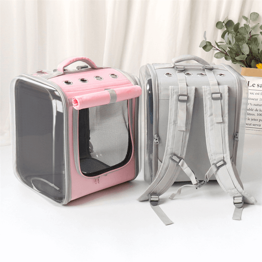 Portable pet travel backpack for cats and small dogs