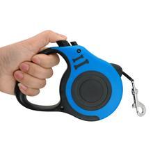 Pet leash with smooth retract mechanism and sturdy metal clasp