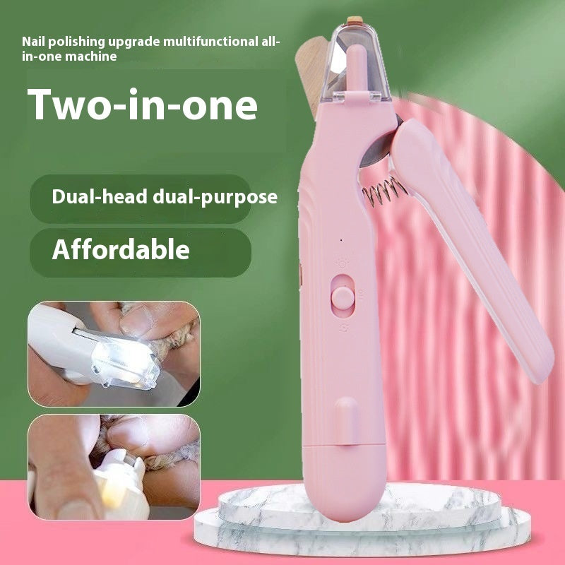 Pet nail clipper being held for easy home grooming