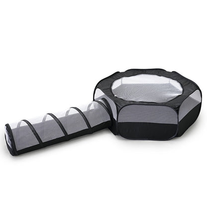Durable polyester cat tunnel for indoor play