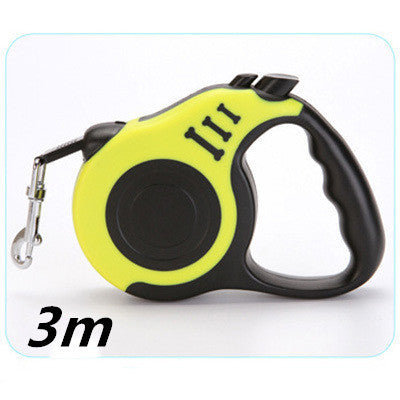 Colorful retractable leash for small pets with easy thumb control