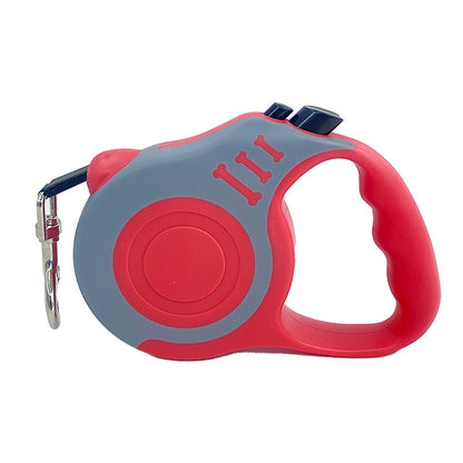 Smart lock system pet leash with comfort grip and easy release