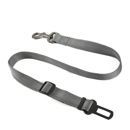 High-strength seatbelt for dogs designed for car travel security.